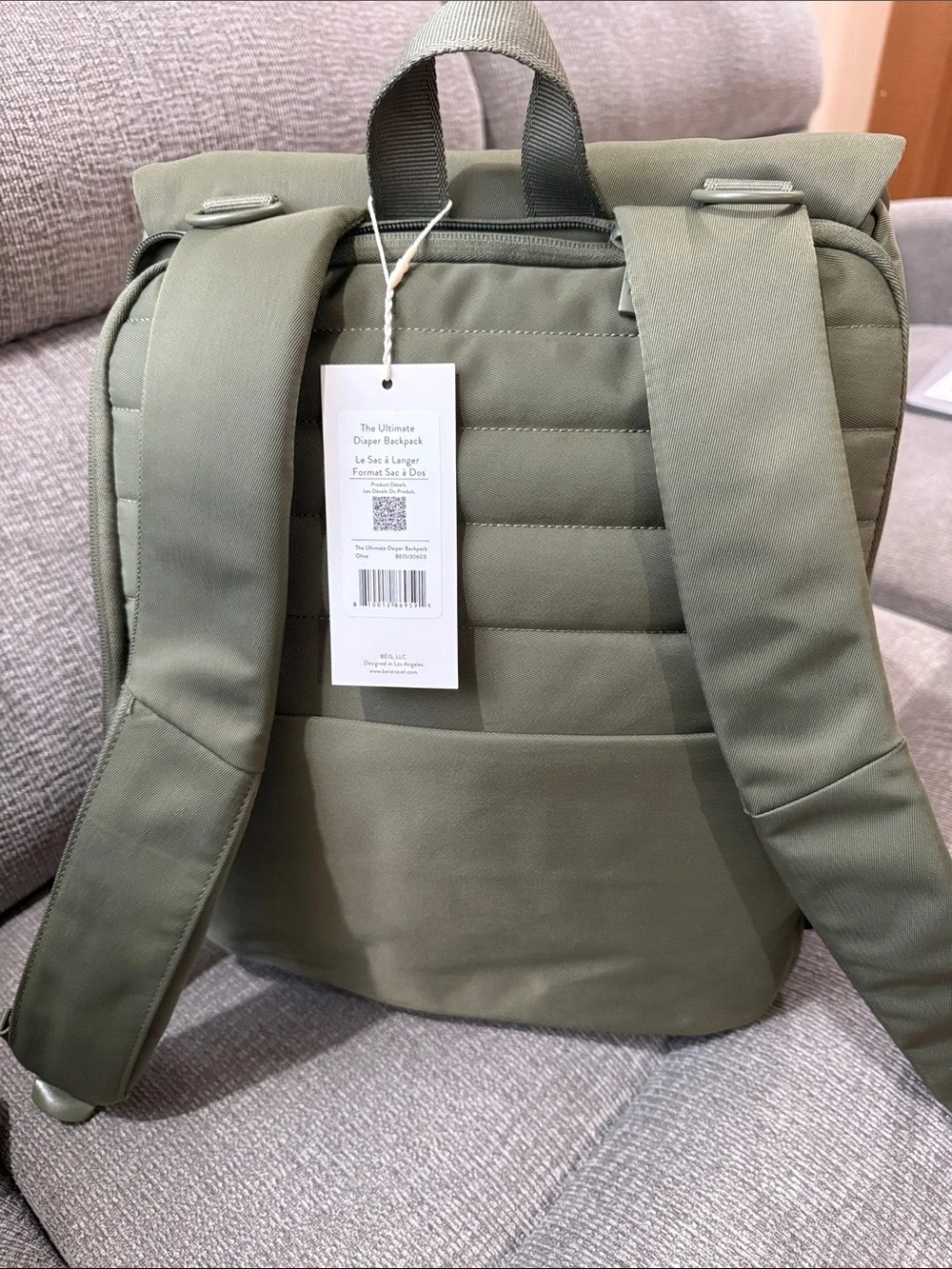 NEW WITH TAG BEIS The Ultimate Diaper Backpack - Olive